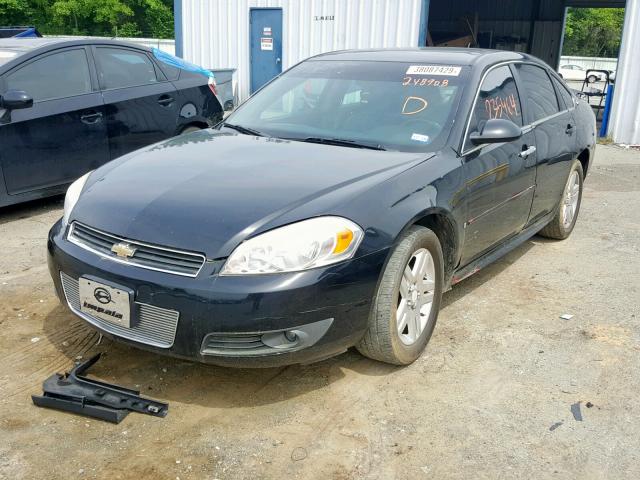 2G1WC57M591248908 - 2009 CHEVROLET IMPALA 2LT BLACK photo 2