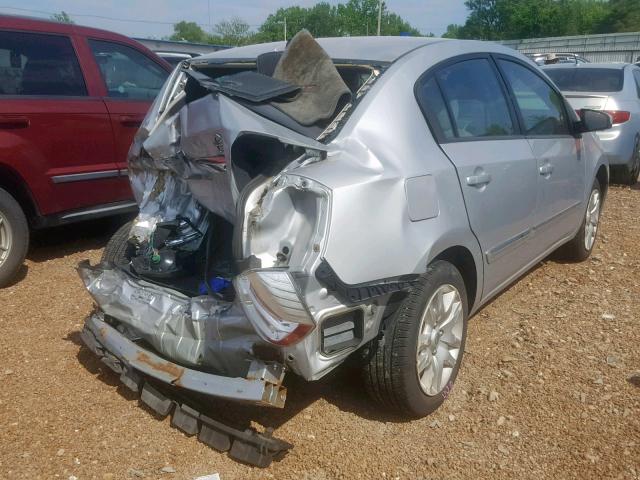 3N1AB6AP9AL644648 - 2010 NISSAN SENTRA 2.0 SILVER photo 4