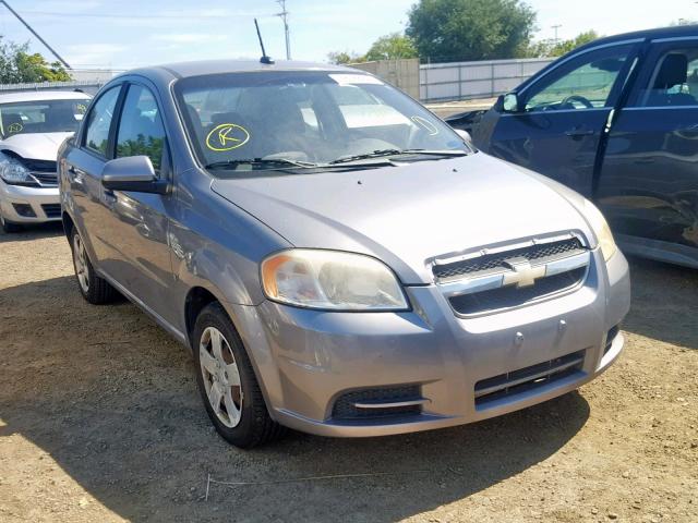 KL1TD56E59B393973 - 2009 CHEVROLET AVEO LS GRAY photo 1