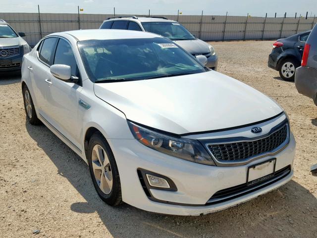 KNAGM4AD9F5088163 - 2015 KIA OPTIMA HYB WHITE photo 1