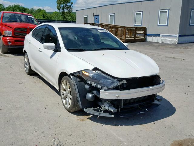 1C3CDFBH4DD256782 - 2013 DODGE DART SXT WHITE photo 1