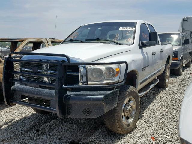 1D7KS28C16J182555 - 2006 DODGE RAM 2500 S WHITE photo 2