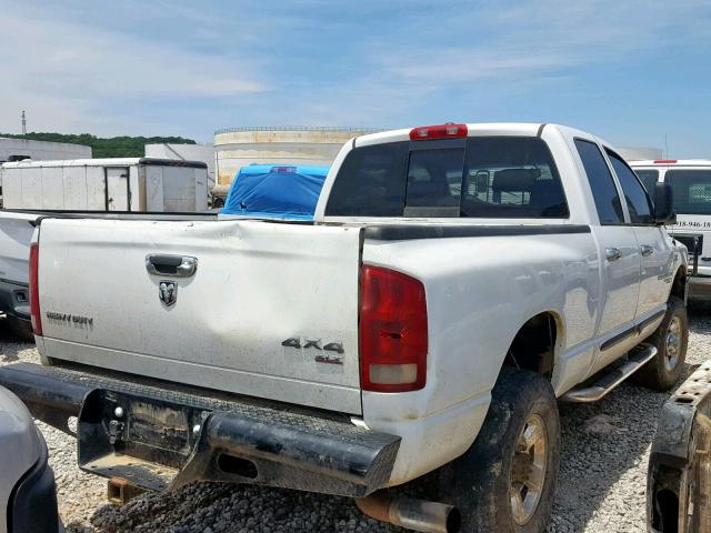 1D7KS28C16J182555 - 2006 DODGE RAM 2500 S WHITE photo 4