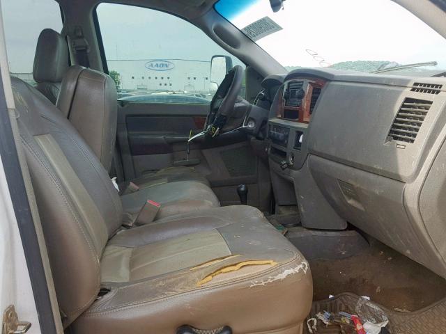 1D7KS28C16J182555 - 2006 DODGE RAM 2500 S WHITE photo 5