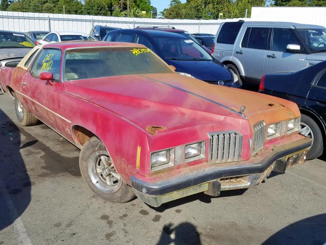 2J57R7P226555 - 1977 PONTIAC GRAN PRIX RED photo 1