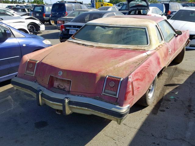 2J57R7P226555 - 1977 PONTIAC GRAN PRIX RED photo 4