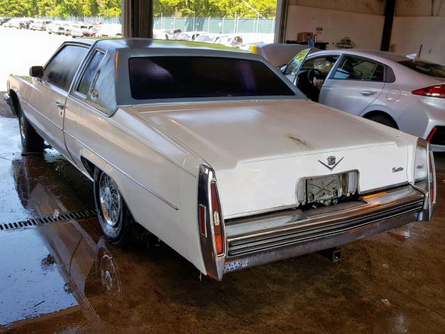 6D47S9C373777 - 1979 CADILLAC DEVILLE WHITE photo 3