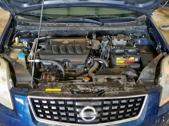 3N1AB61E78L759046 - 2008 NISSAN SENTRA 2.0 BLUE photo 7