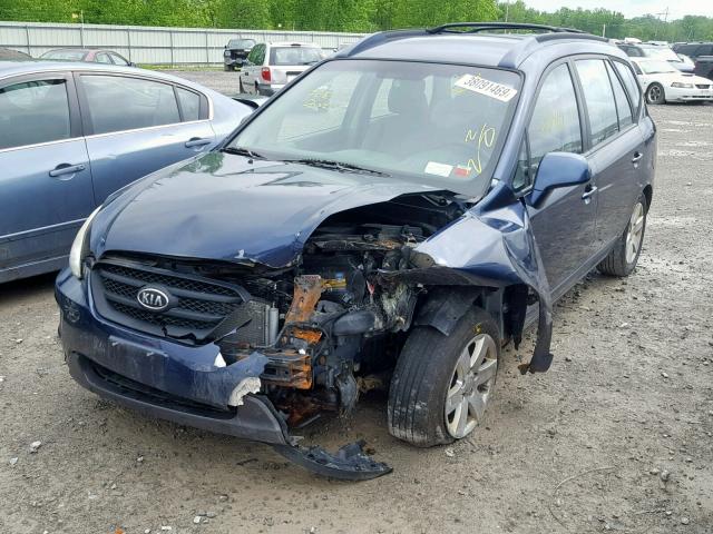 KNAFG526677086286 - 2007 KIA RONDO LX BLUE photo 2