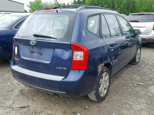 KNAFG526677086286 - 2007 KIA RONDO LX BLUE photo 4