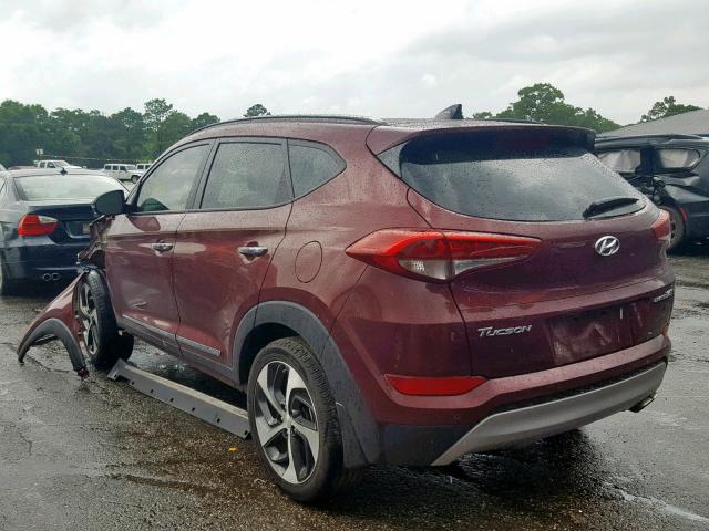 KM8J33A29HU308443 - 2017 HYUNDAI TUCSON LIM RED photo 3