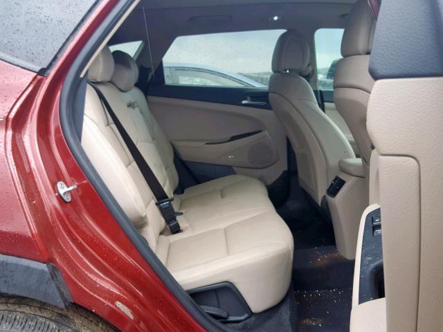 KM8J33A29HU308443 - 2017 HYUNDAI TUCSON LIM RED photo 6