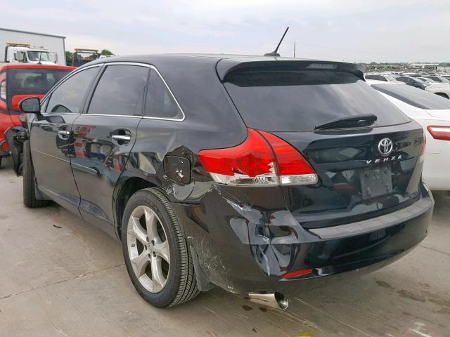 4T3ZK11A39U003451 - 2009 TOYOTA VENZA BLACK photo 3