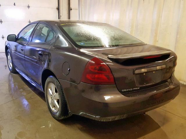 2G2WP552881113700 - 2008 PONTIAC GRAND PRIX BROWN photo 3