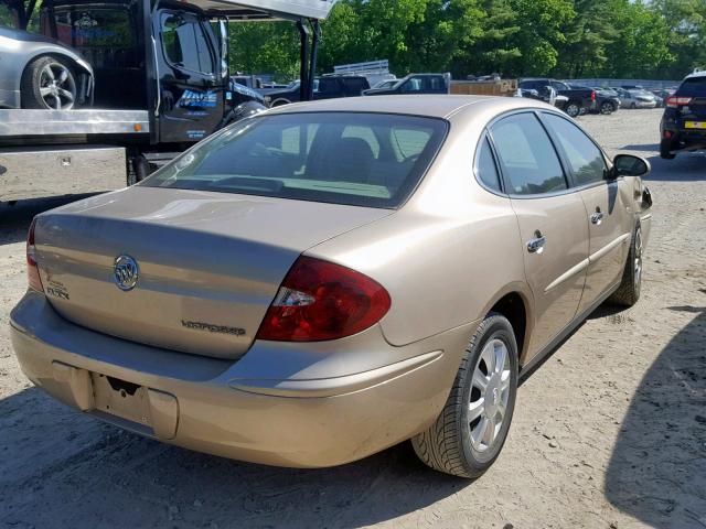 2G4WC532X51253085 - 2005 BUICK LACROSSE C BEIGE photo 4