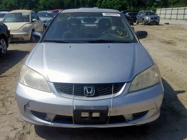 1HGEM22145L012798 - 2005 HONDA CIVIC DX V BLUE photo 9