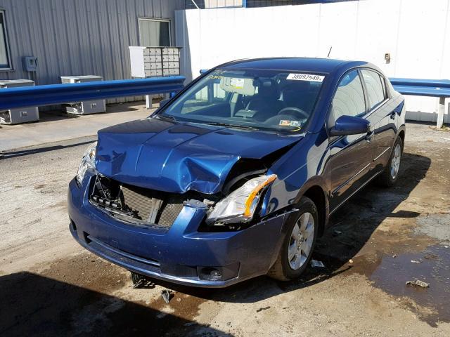 3N1AB61E38L655248 - 2008 NISSAN SENTRA 2.0 BLUE photo 2