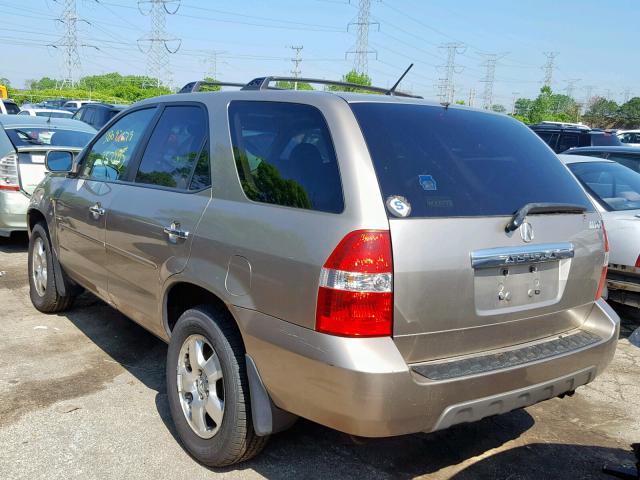 2HNYD18203H534774 - 2003 ACURA MDX TAN photo 3