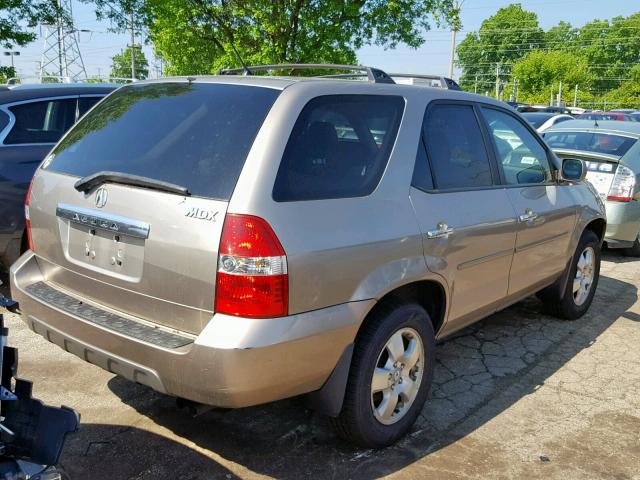 2HNYD18203H534774 - 2003 ACURA MDX TAN photo 4