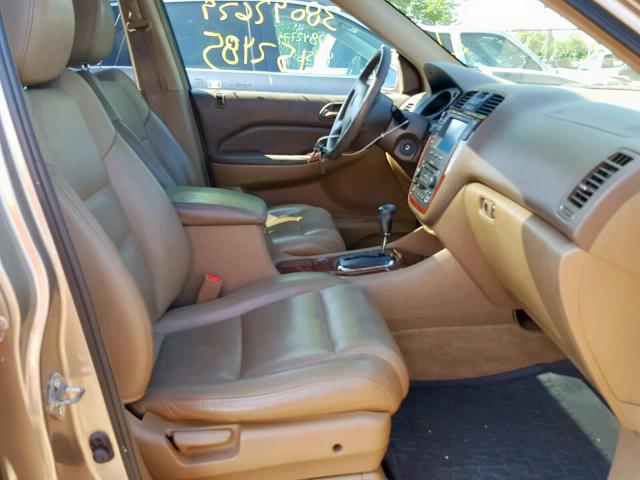 2HNYD18203H534774 - 2003 ACURA MDX TAN photo 5