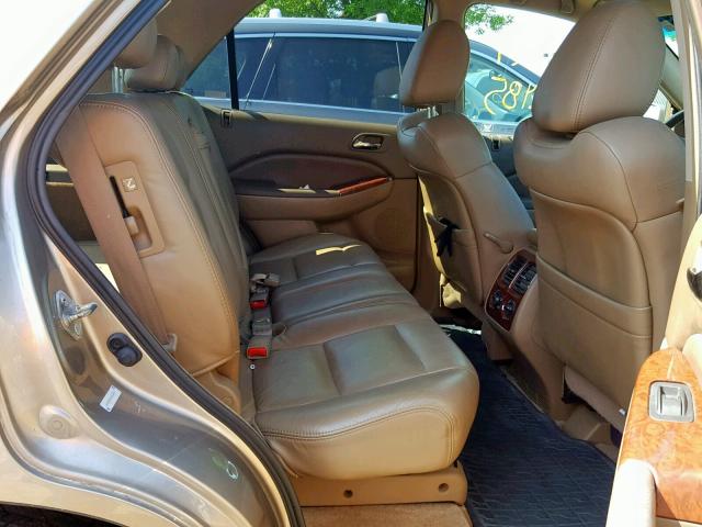 2HNYD18203H534774 - 2003 ACURA MDX TAN photo 6