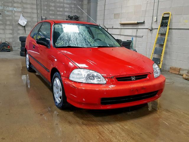 2HGEJ6440VH100445 - 1997 HONDA CIVIC DX RED photo 1