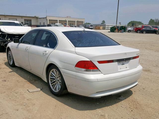 WBAGL63414DP71280 - 2004 BMW 745 I WHITE photo 3