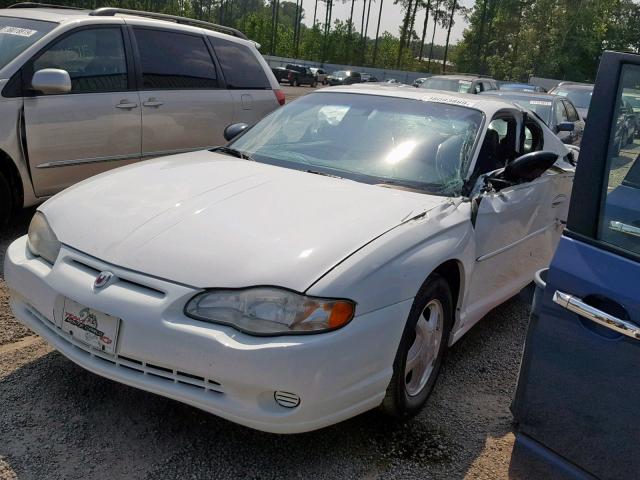 2G1WX12K8Y9183541 - 2000 CHEVROLET MONTE CARL WHITE photo 2