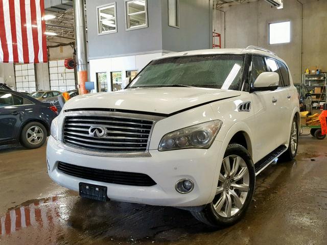 JN8AZ2NE4C9017527 - 2012 INFINITI QX56 WHITE photo 2