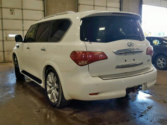 JN8AZ2NE4C9017527 - 2012 INFINITI QX56 WHITE photo 3