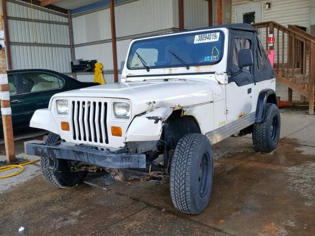 1J4FY19PXSP310511 - 1995 JEEP WRANGLER / WHITE photo 2