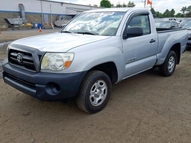 5TENX22N66Z190272 - 2006 TOYOTA TACOMA SILVER photo 2