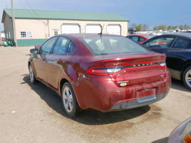 1C3CDFBB3FD352319 - 2015 DODGE DART SXT MAROON photo 3