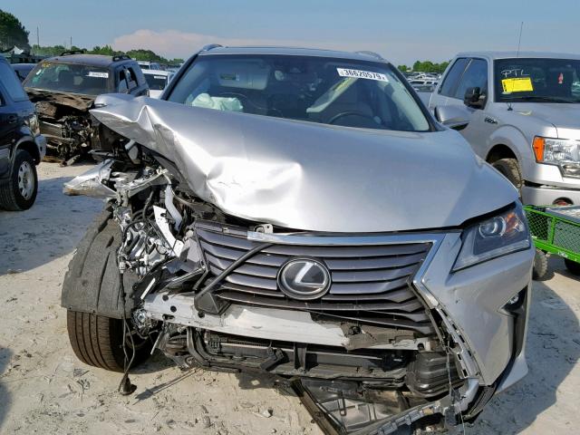 JTJGZKCA1J2003447 - 2018 LEXUS RX 350 L SILVER photo 9