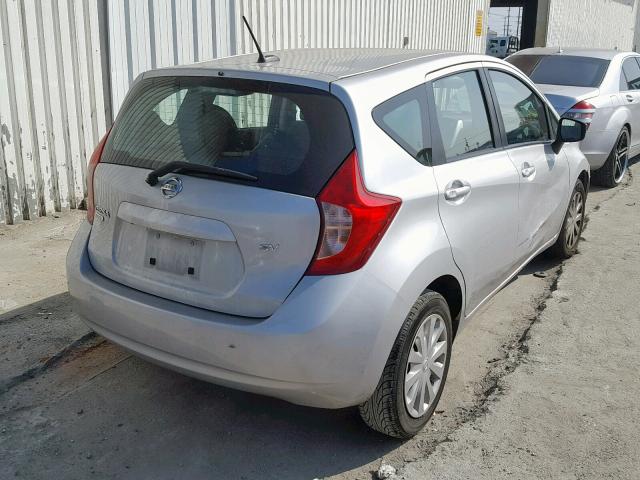 3N1CE2CP3GL404655 - 2016 NISSAN VERSA NOTE SILVER photo 4