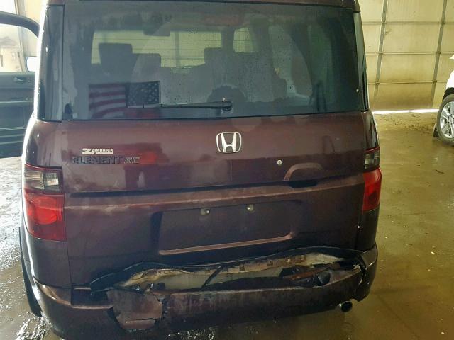 5J6YH18997L002773 - 2007 HONDA ELEMENT SC BROWN photo 9