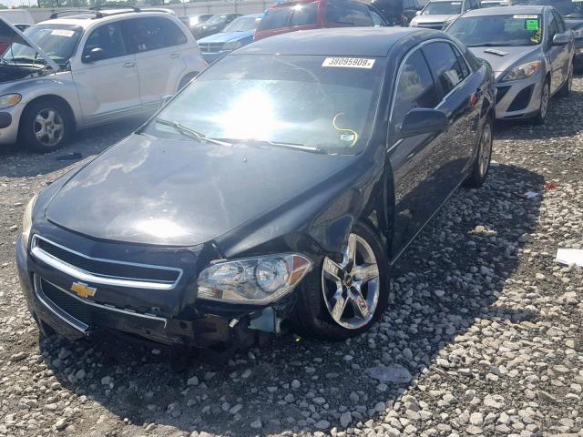 1G1ZH57B78F173570 - 2008 CHEVROLET MALIBU 1LT BLACK photo 2