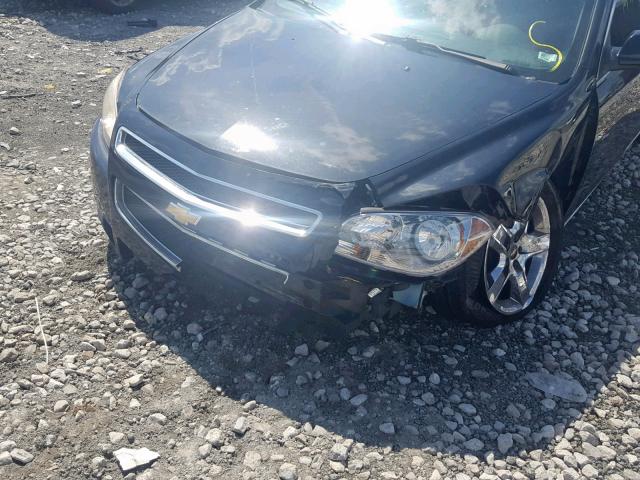 1G1ZH57B78F173570 - 2008 CHEVROLET MALIBU 1LT BLACK photo 9