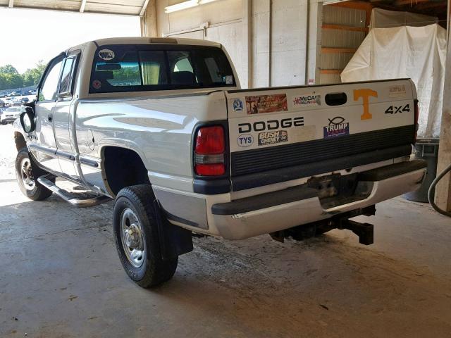 1B7KF23WXXJ647285 - 1999 DODGE RAM 2500 WHITE photo 3