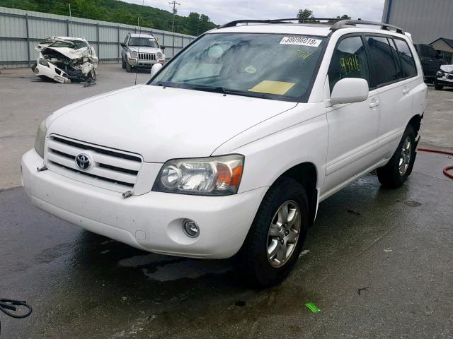 JTEGP21A370138490 - 2007 TOYOTA HIGHLANDER WHITE photo 2