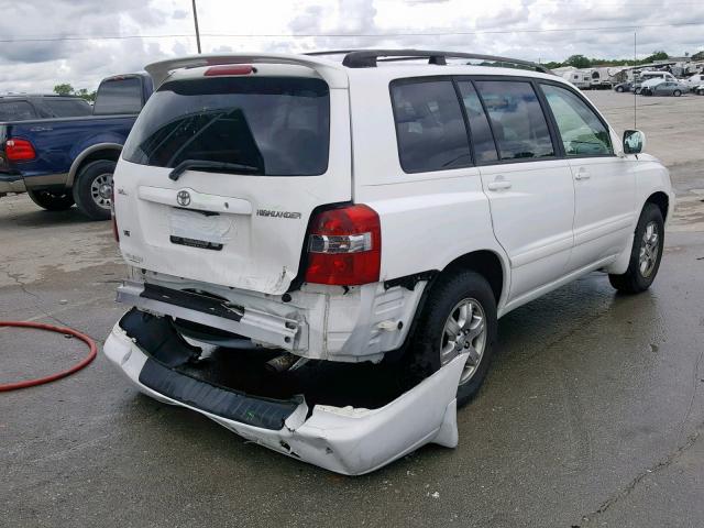 JTEGP21A370138490 - 2007 TOYOTA HIGHLANDER WHITE photo 4