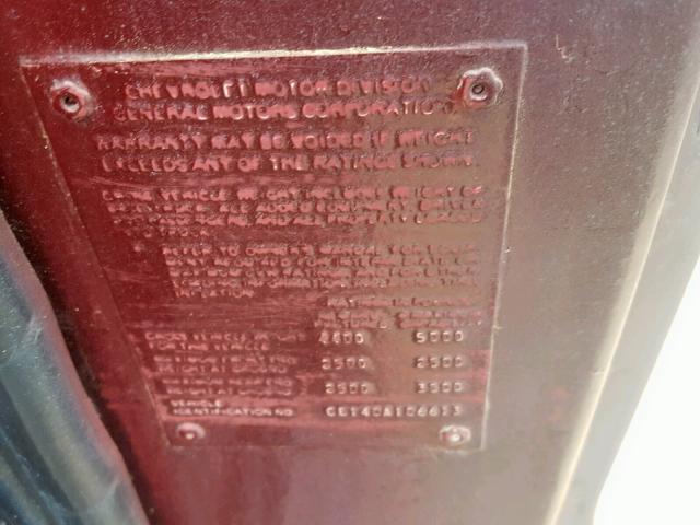 CE140A106613 - 1970 CHEVROLET PICKUP RED photo 10