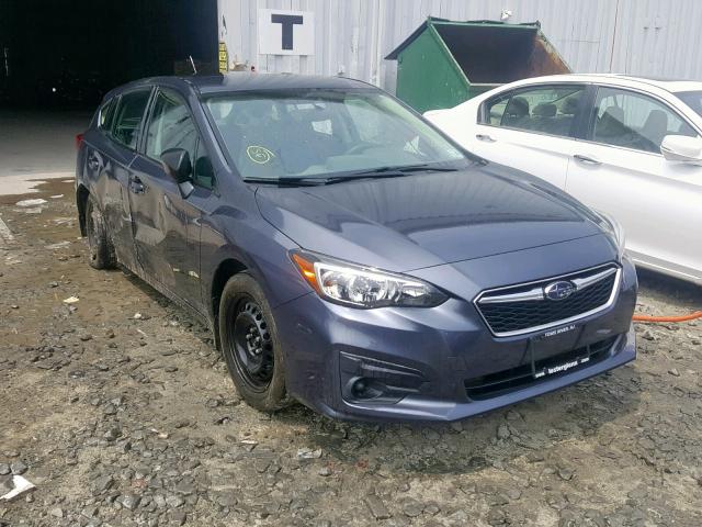 4S3GTAA66H3706186 - 2017 SUBARU IMPREZA BLUE photo 1