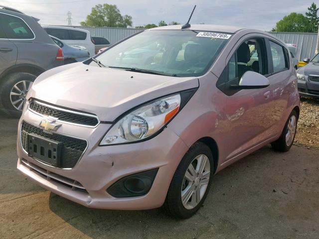 KL8CB6S91DC535163 - 2013 CHEVROLET SPARK LS PINK photo 2