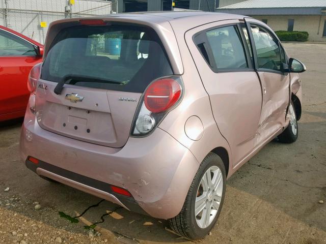 KL8CB6S91DC535163 - 2013 CHEVROLET SPARK LS PINK photo 4