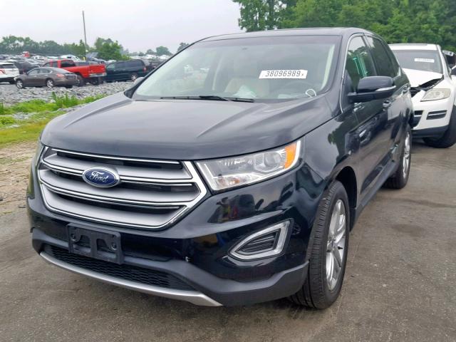 2FMPK4K82HBB40561 - 2017 FORD EDGE TITAN BLACK photo 2