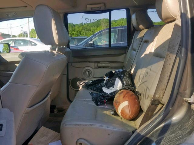 1J8HG48K46C209169 - 2006 JEEP COMMANDER 灰色 照片 6