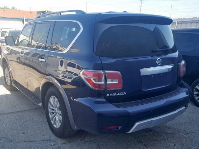 JN8AY2ND5JX001484 - 2018 NISSAN ARMADA SV BLUE photo 3