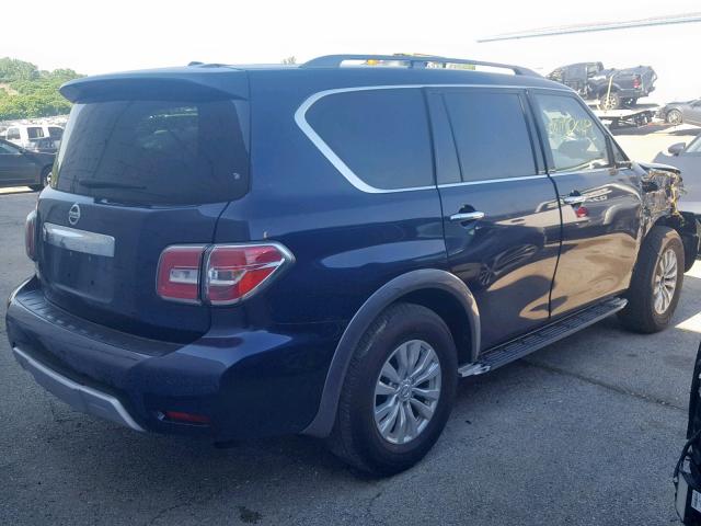 JN8AY2ND5JX001484 - 2018 NISSAN ARMADA SV BLUE photo 4