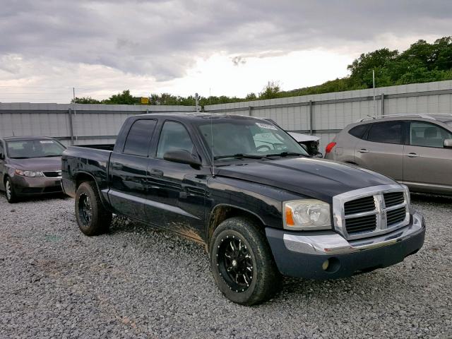 1D7HE48N35S365334 - 2005 DODGE DAKOTA QUA BLACK photo 1